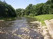 Ohře near Doksany during a dry summer