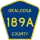 County Road 189A marker