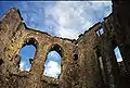 View from inside Old Wardour Castle.