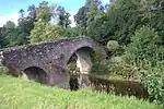 Old Bridge Near Churchyard Leading To Lintmill