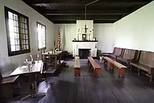 When Peter Alston, Wiley "Little" Harpe, and the Samuel Mason Gang, received their hearing in the Spanish colonial court of New Madrid, the frontier courtroom may not have been much bigger than the courtroom of the Old Cahokia Courthouse (pictured).