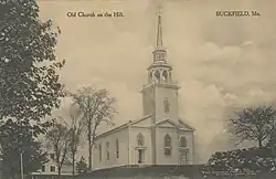 Postcard of the Old Church on the Hill, High Street Buckfield