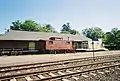 View of freight house from tracks