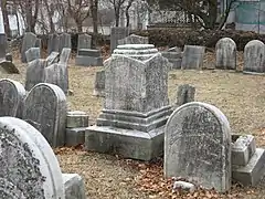 Grave of the Rev. Joseph L Shafer, pastor of the First Presbyterian Church of Newton