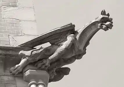 Faux gargoyle, a dragon, 1893