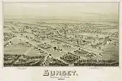 Map of Sunset in 1890