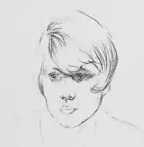 a sketch of her from her papers