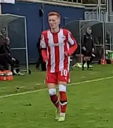 Player on the pitch during a match