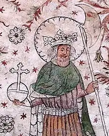 Saint Olaf II of Norway, King of Norway.