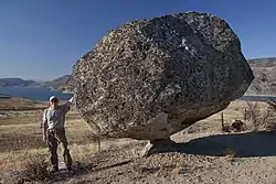 Omak Lake Balancing Rock, Washington