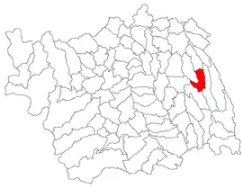 Location in Bacău County