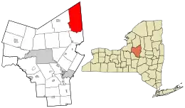 Location in Oneida County and the state of New York.