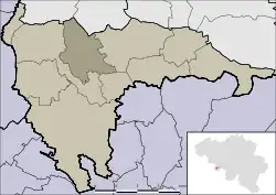 Location of Onnezies in Honnelles