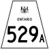 Highway 529A marker