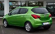 Opel Corsa E 1.4 Turbo ecoFLEX (rear view)