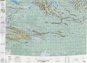 From the Operational Navigation Chart; map including Toksun (DMA, 1982)