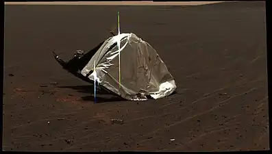 Heat shield, with Heat Shield Rock just above and to the left in the background.