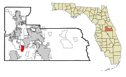 Location in Orange County and the state of Florida