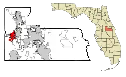 Location in Orange County and the state of Florida