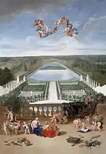 "Vue de l'Orangerie" by Jean Cotelle, ca. 1693