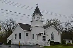 Orangeville Baptist Church, on the Ohio state line