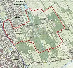 Map of Oranjewoud