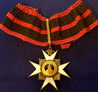 He received the Order of St. Sylvester from the Pope in the 1860s