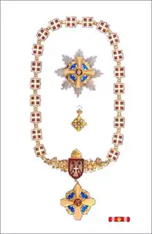 Order of the Republika Srpska on necklace