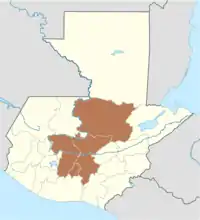 Amatitlán Department is located in Guatemala