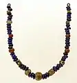 Early medieval jewellery, 5th-7th century, glass paste necklace