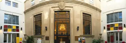 Original Wise Library exterior within the Downtown Library