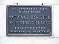 Actual National register plaque on church