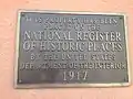 NRHP plaque