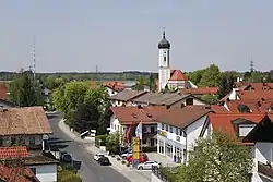 View of the center of Zorneding