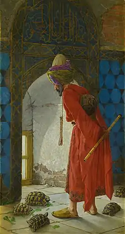 The Tortoise Trainer by Osman Hamdi Bey, 1906