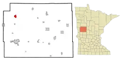 Location of Pelican Rapidswithin Otter Tail County, Minnesota