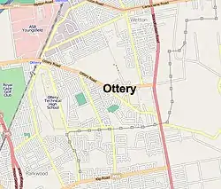 Street map of Ottery