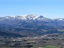 Otxandio with the Gorbea mountain in the background