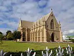 The foundation stone of this church was laid on 15 January 1861, but because of financial and other problems it could only be consecrated on 7 June 1879.
George Wallace was responsible for the building plans.
Type of site: Church.
Current use: Church : Dutch Reformed.