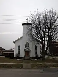 The original church in Carey, Saint Edward Church