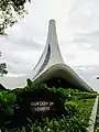 Close-up view of Our Lady of Lourdes Chapel