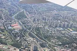 Aerial view of Guanzhuang in August 2017