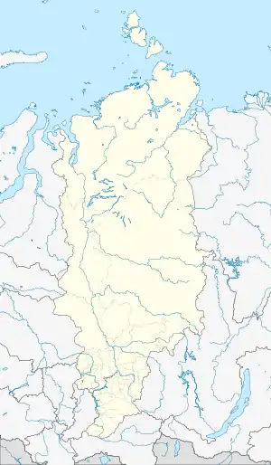 Podtyosovo is located in Krasnoyarsk Krai