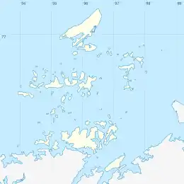 Kolchak Island is located in Nordenskiöld Archipelago