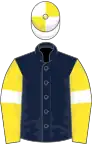 Dark Blue, Yellow sleeves, White armlets, White and Yellow quartered cap