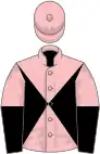 Pink and black diabolo, halved sleeves, pink cap