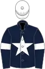 Dark blue, white star, armlets and cap