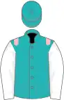 Green, pink epaulets, white sleeves