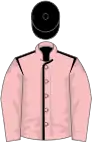 Rose, black seams, pink sleeves, black cap