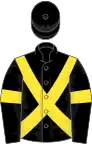 Black, yellow cross=belts and armlets